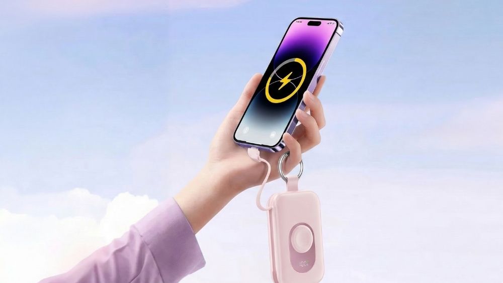 iPhone charging in Low Power Mode using a Rory power bank