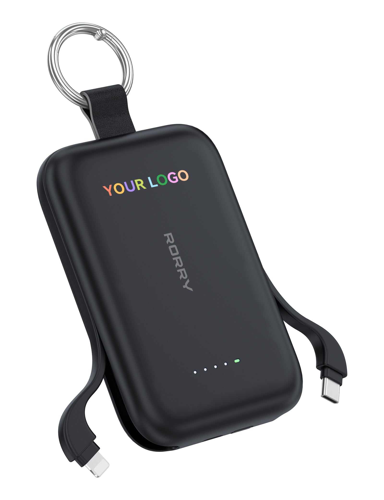 Custom Logo RORRY CharmGo T1-10000mAh Portable Charger Keychain Power Bank 30W