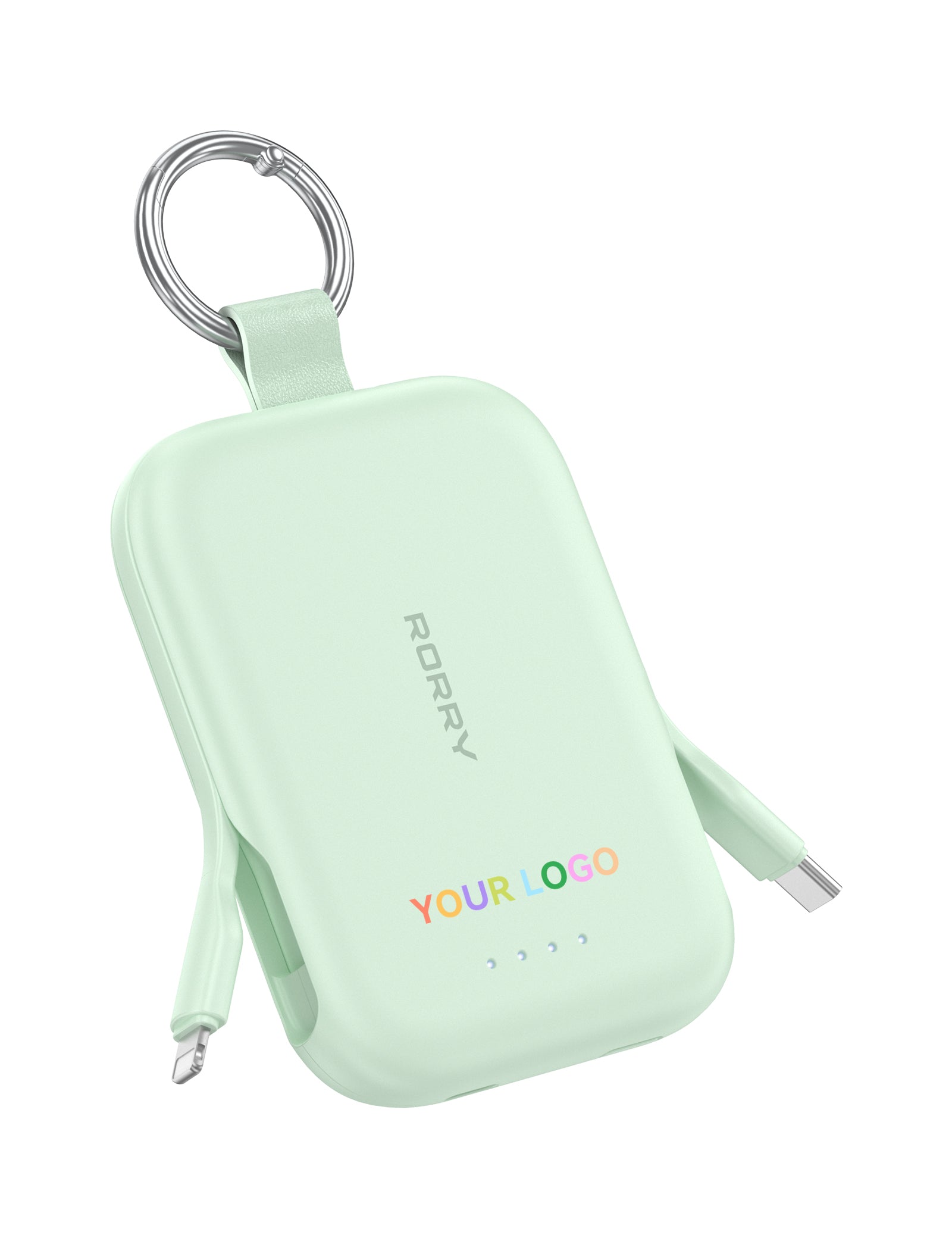 Custom Logo RORRY CharmGo T1-5000mAh Portable Charger Keychain Power Bank
