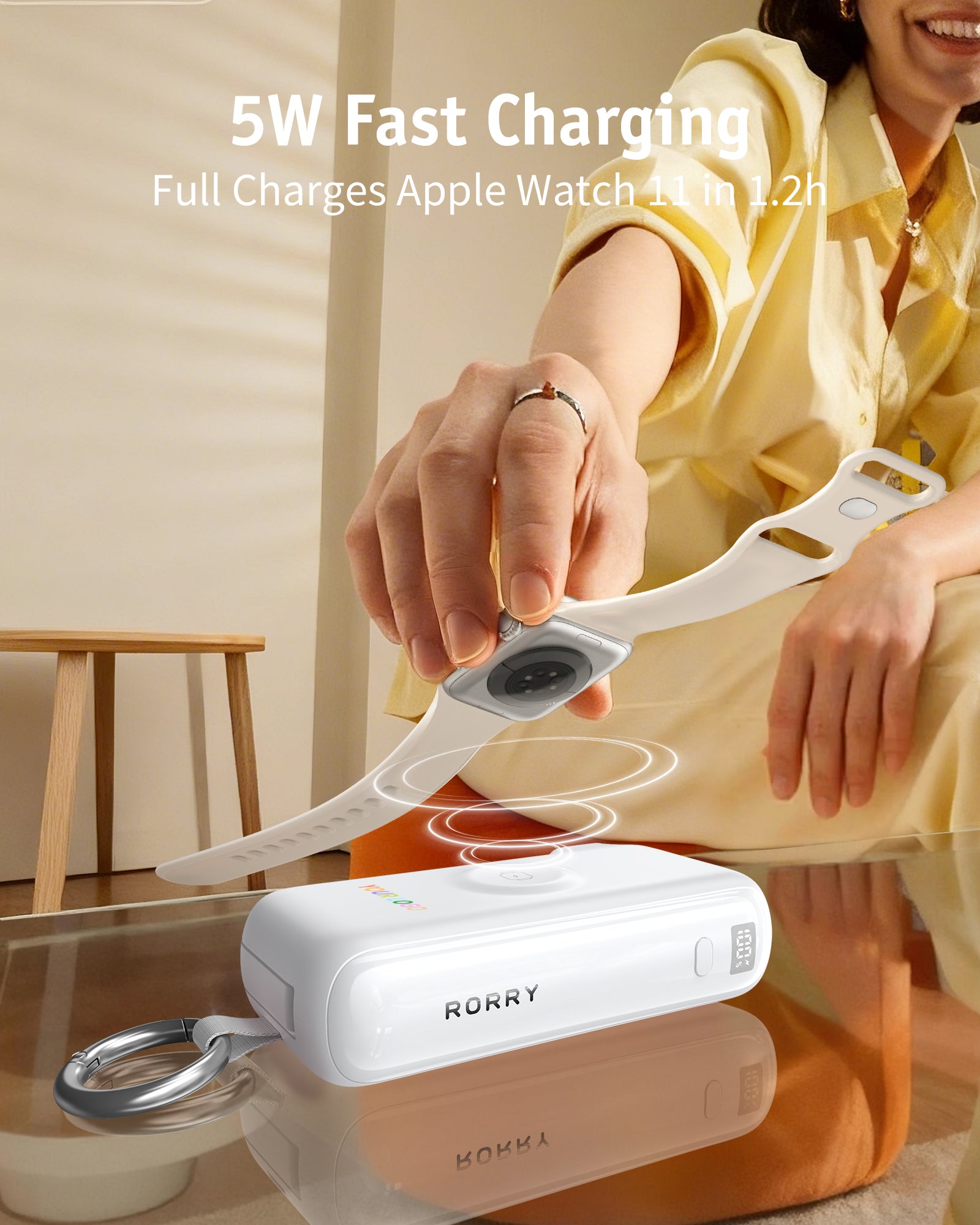 Chargeur portable RORRY Flow CB4 avec logo personnalisé, câble et adaptateur secteur inclus, 40 W (10 000 mAh) -Vente en gros