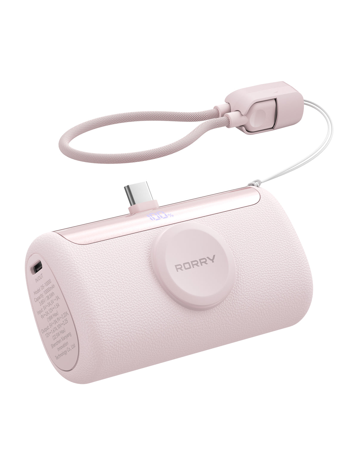 RORRY PalmGo® D5-10000mAh Portable Charger USB-C Power Bank