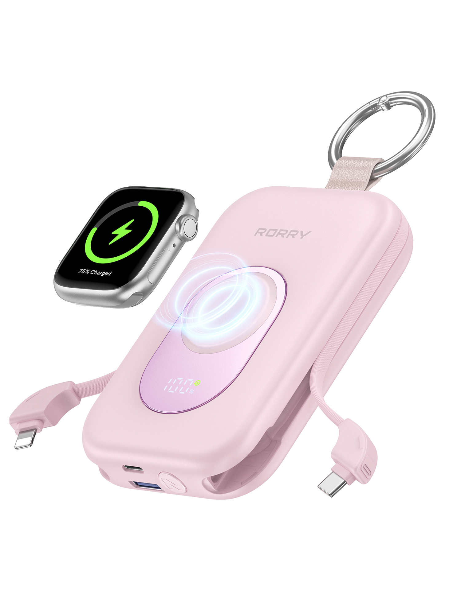 RORRY D2-20000mAh PD 30W Portable Charger Keychain Power Bank