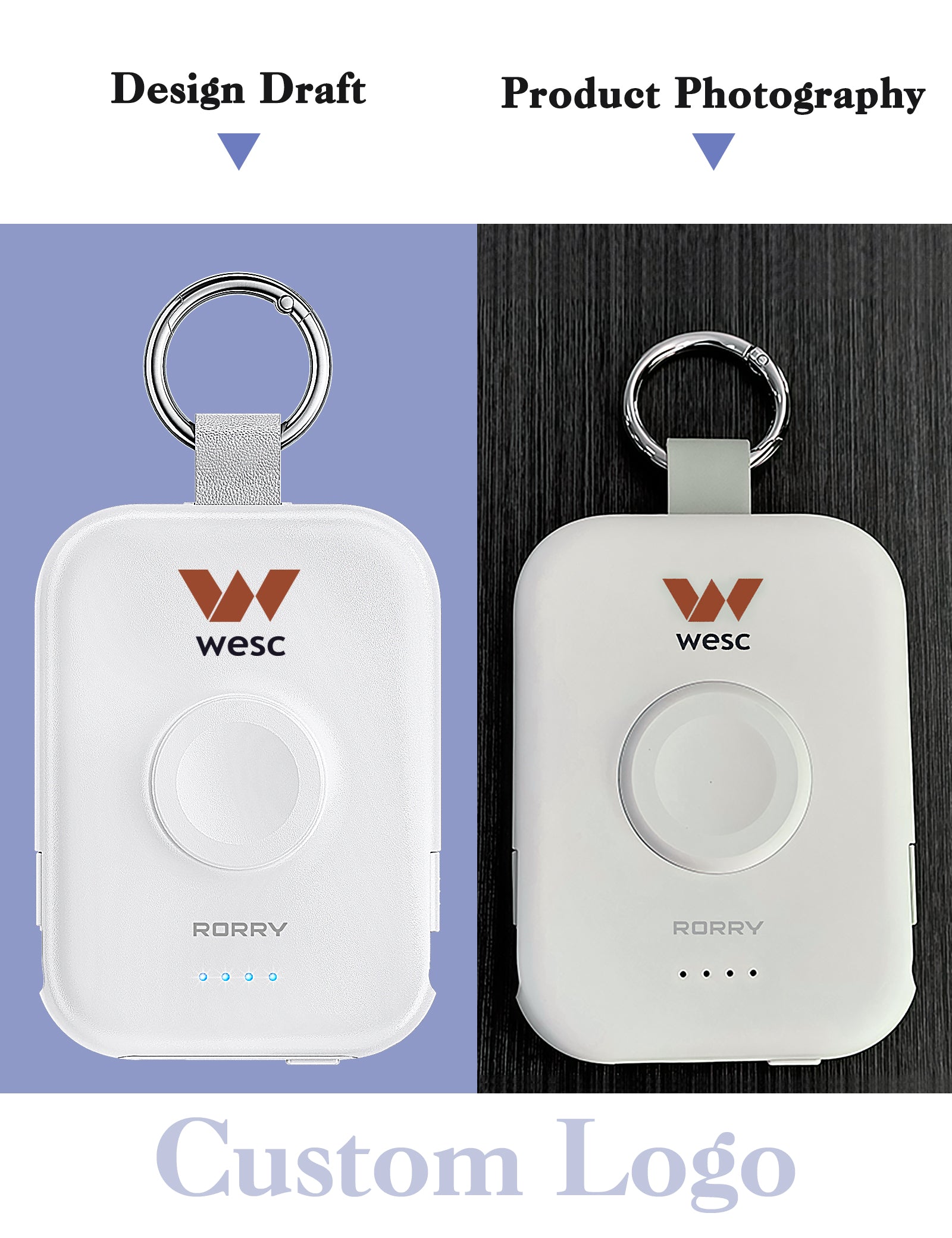 RORRY D2-5000 Portable Charger 100pcs (Custom Logo)