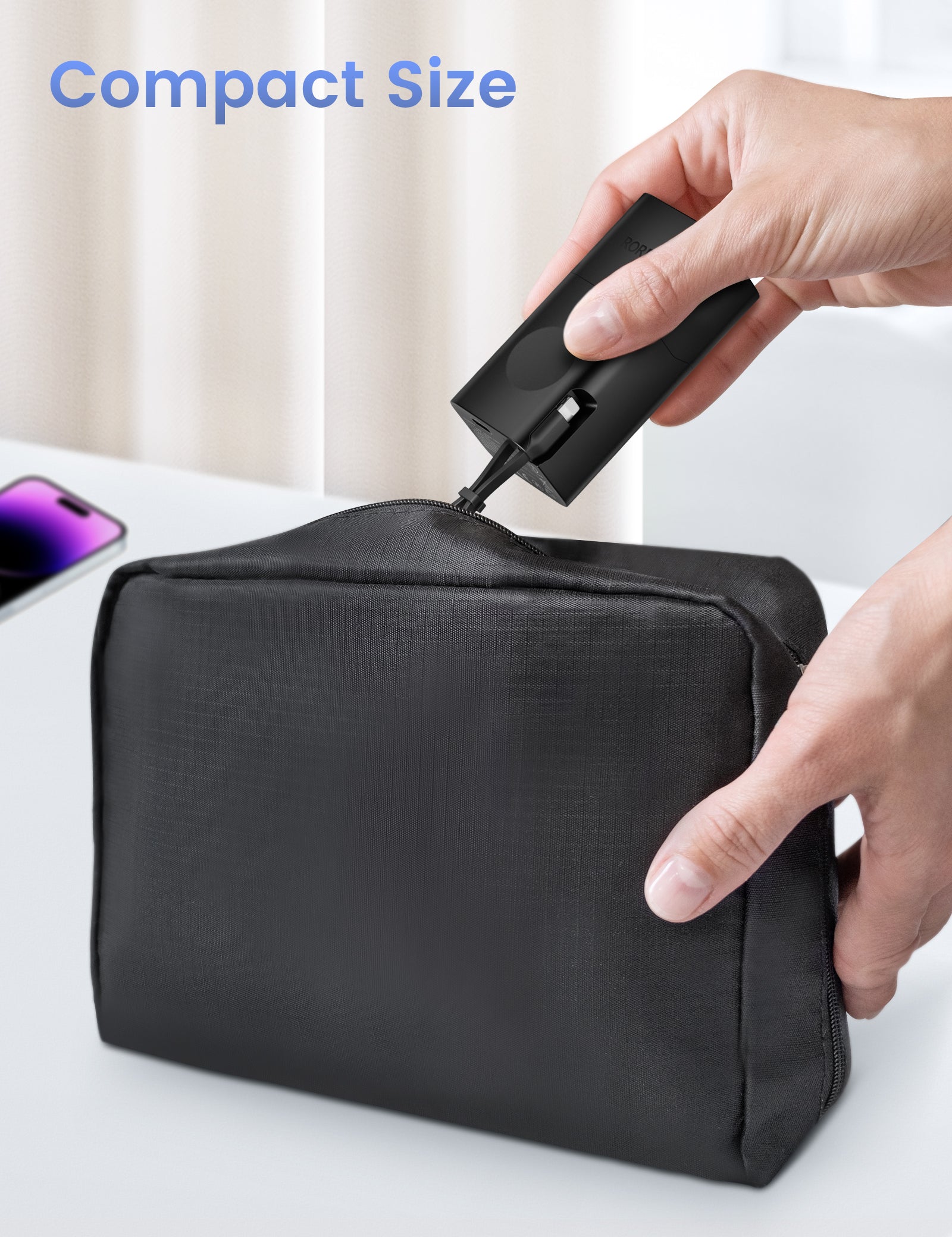 RORRY CB02-5000mAh Portable Charger Bank (Type C, 20W)