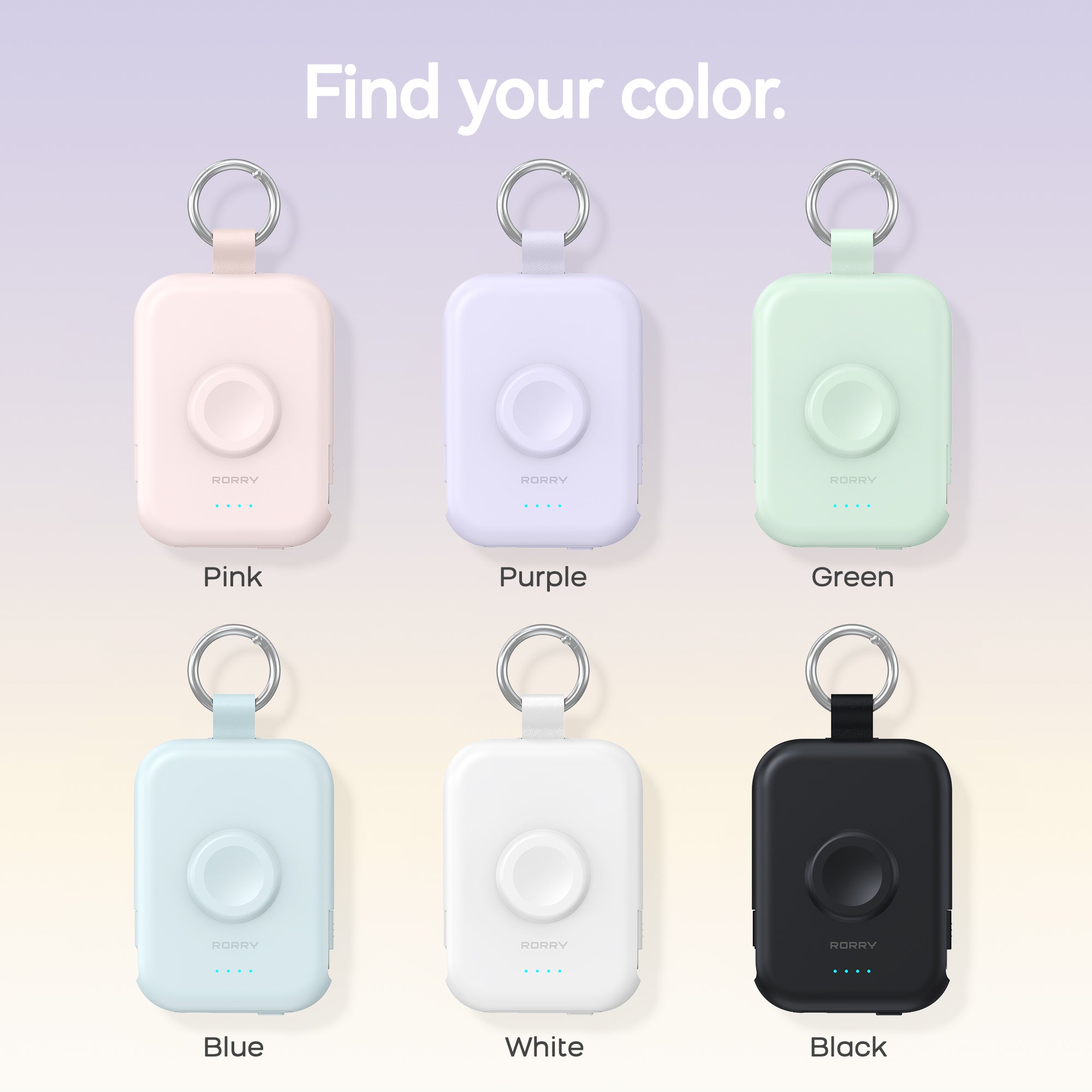 RORRY D2-5000mAh CharmGo Portable Charger Keychain Power Bank