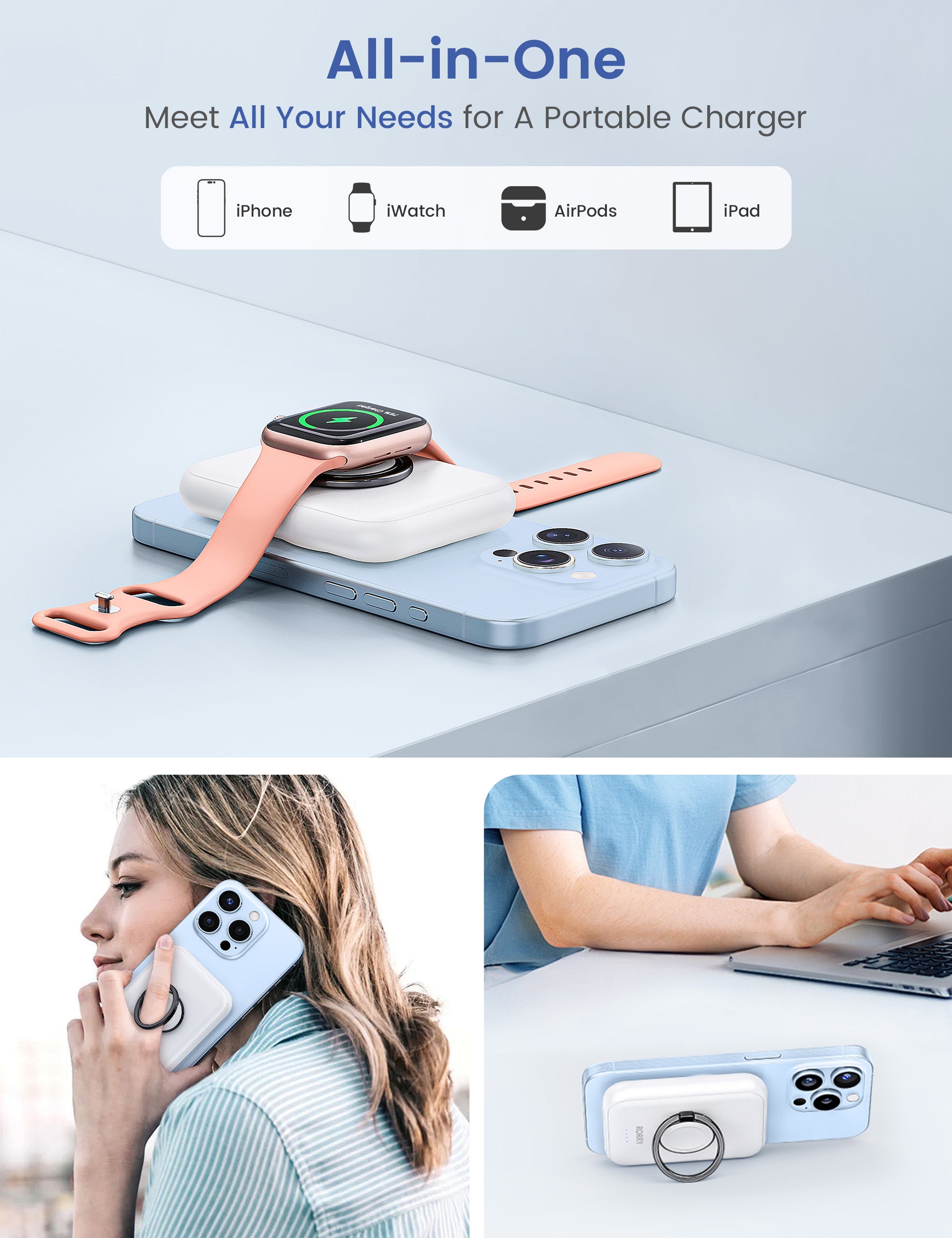 RORRY D13-5000mAh Magsafe Power Bank