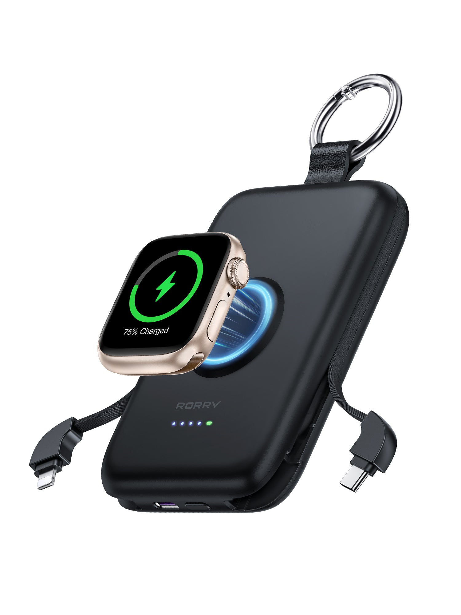 RORRY D2-10000mAh PD 20W Portable Charger Keychain Power Bank