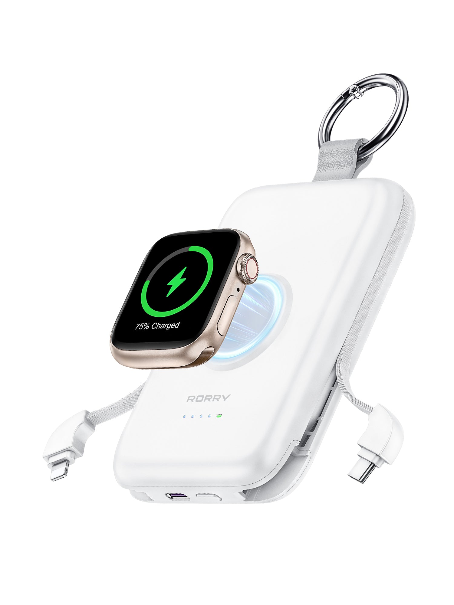 RORRY D2-10000mAh PD 20W Portable Charger Keychain Power Bank