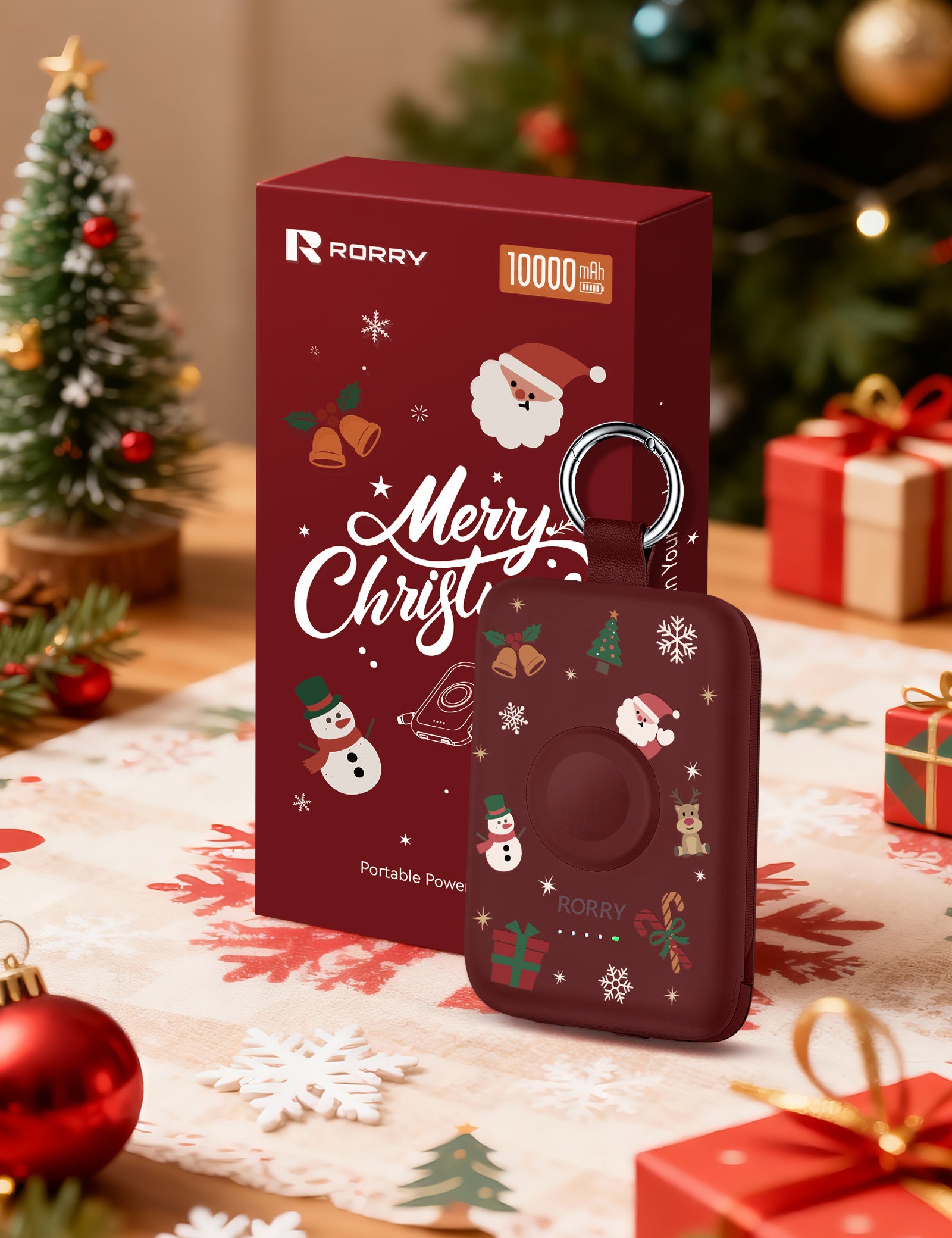 RORRY CharmGo D2-10000mAh Portable Charger Keychain Power Bank 20W