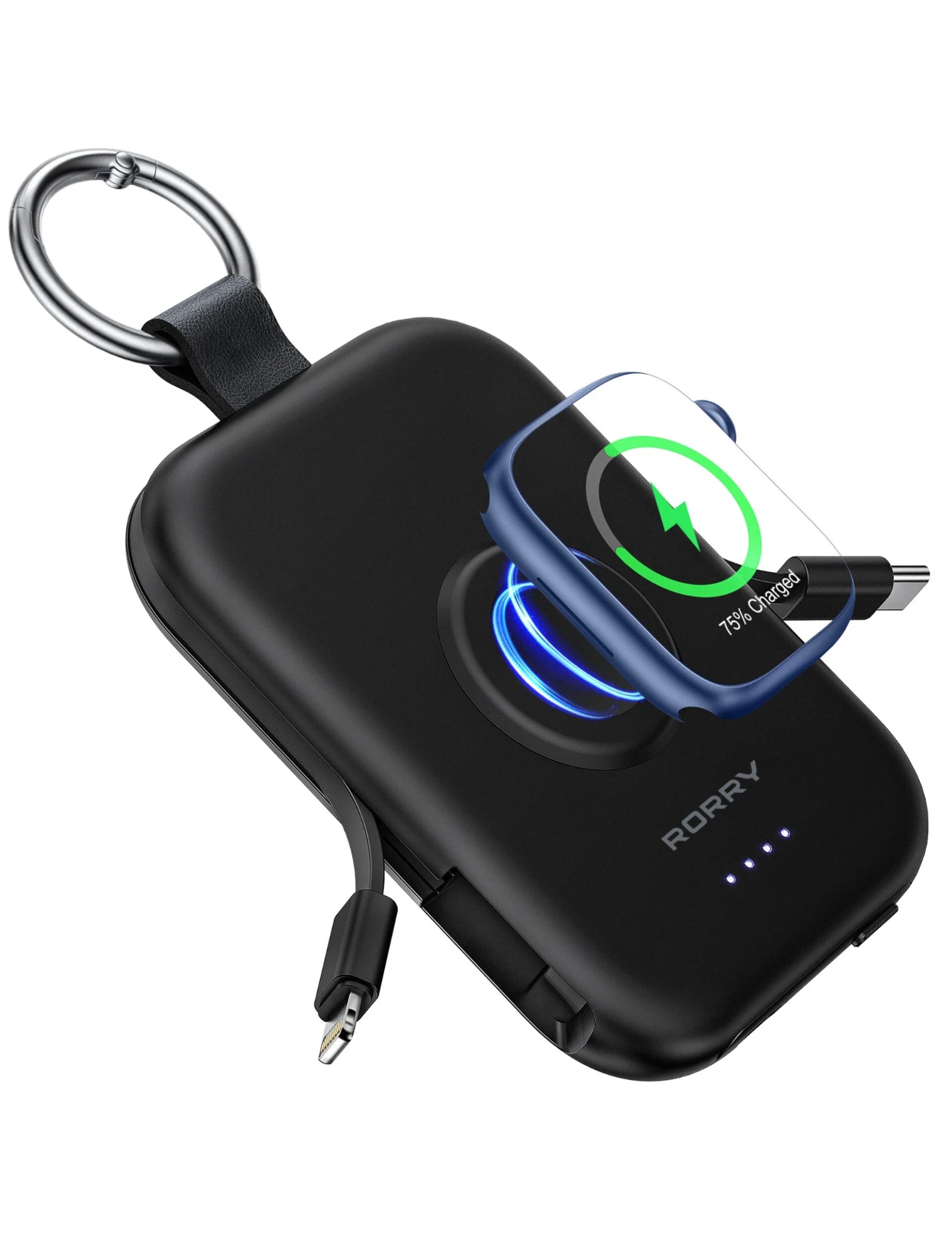 RORRY D2-5000mAh Portable Charger Keychain Power Bank