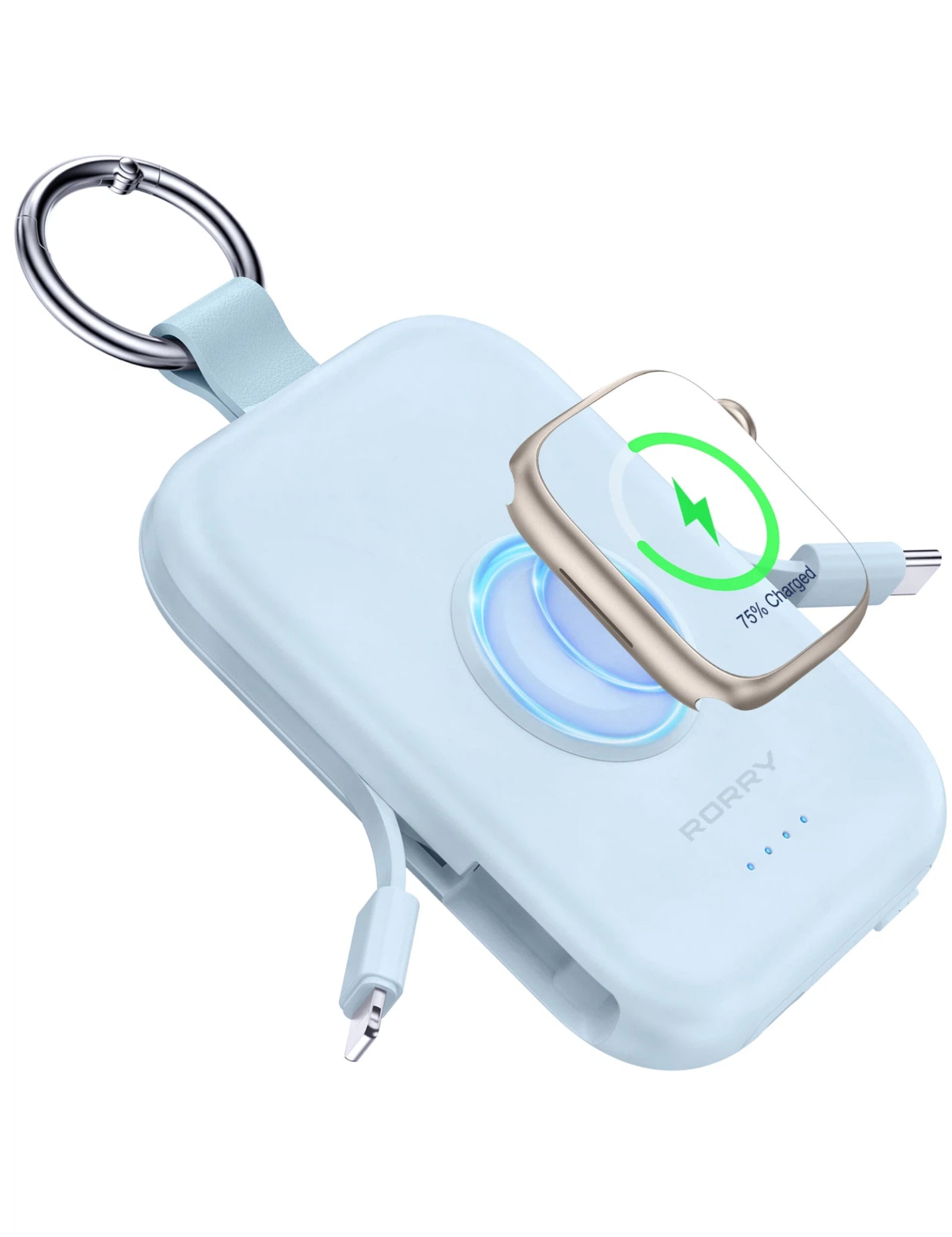 RORRY D2-5000mAh Portable Charger Keychain Power Bank