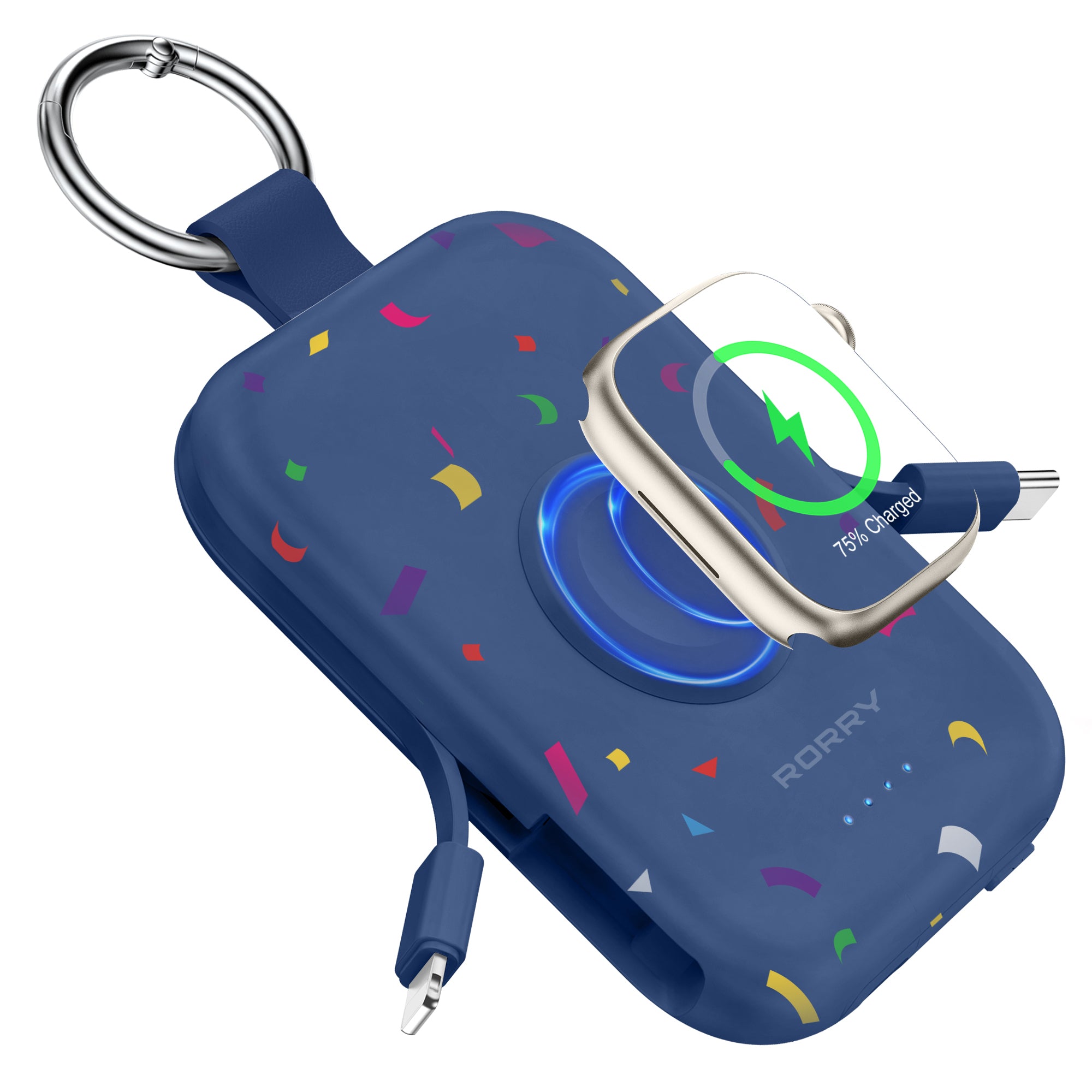 RORRY D2-5000mAh Portable Charger Keychain Power Bank