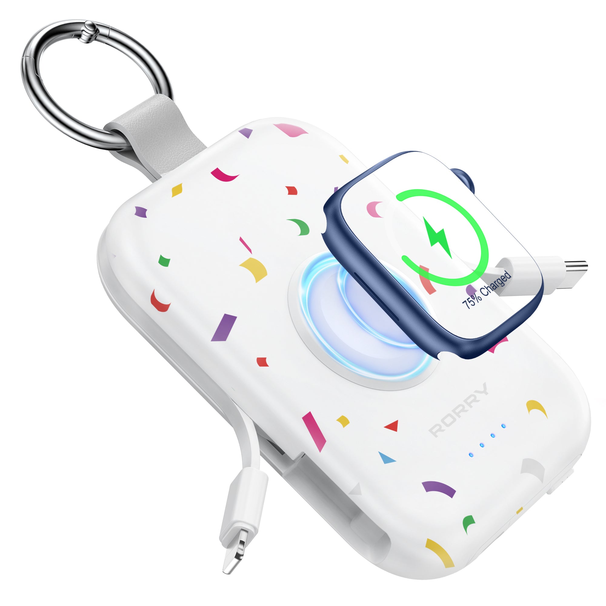 RORRY D2-5000mAh Portable Charger Keychain Power Bank