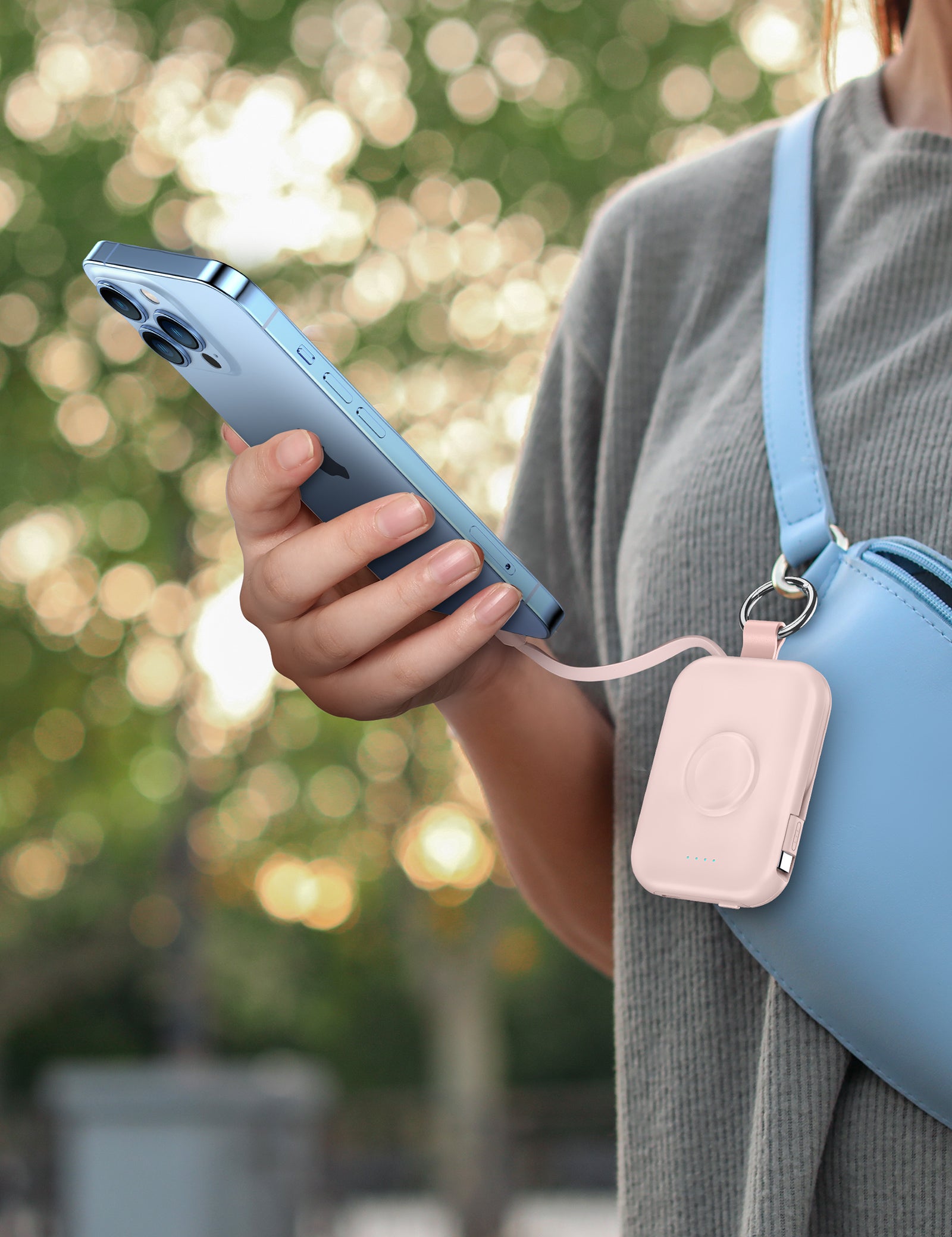 RORRY D2-5000mAh Portable Charger Keychain Power Bank