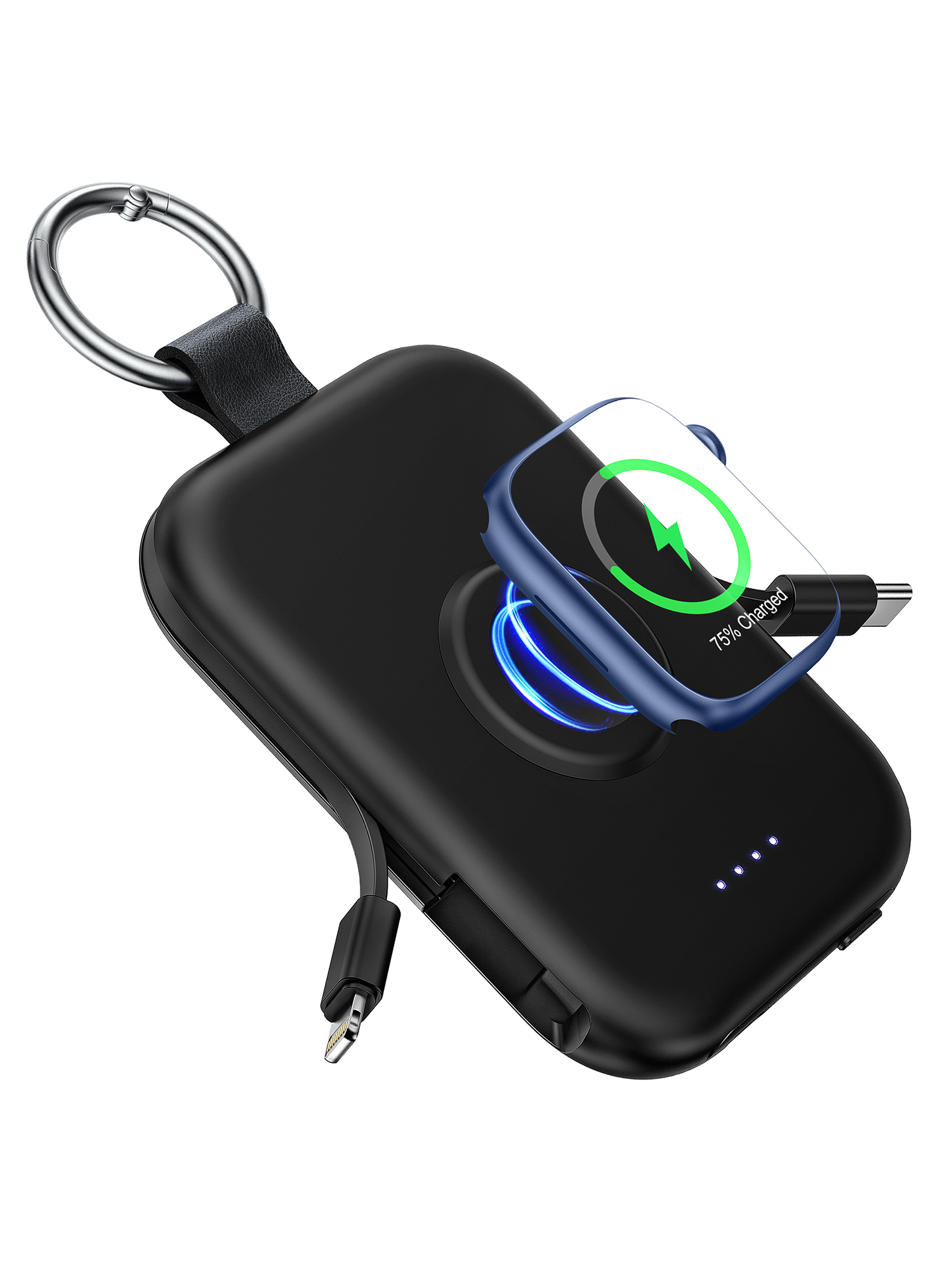 RORRY D2-5000mAh Portable Charger Keychain Power Bank White 250pcs wholesale