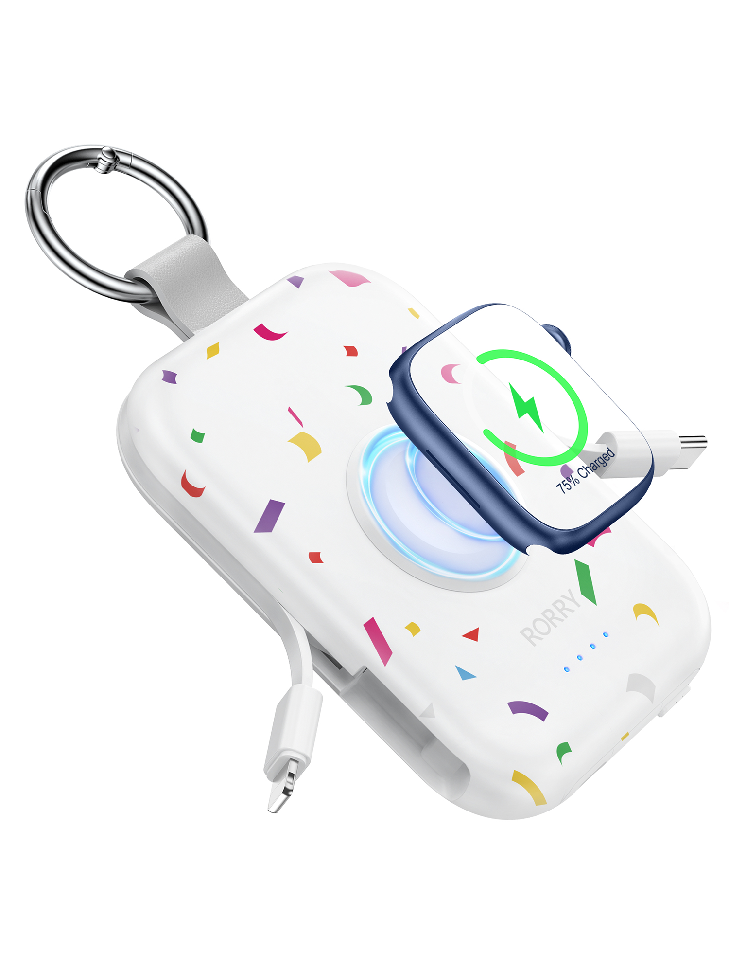 RORRY D2-5000mAh Portable Charger Keychain Power Bank