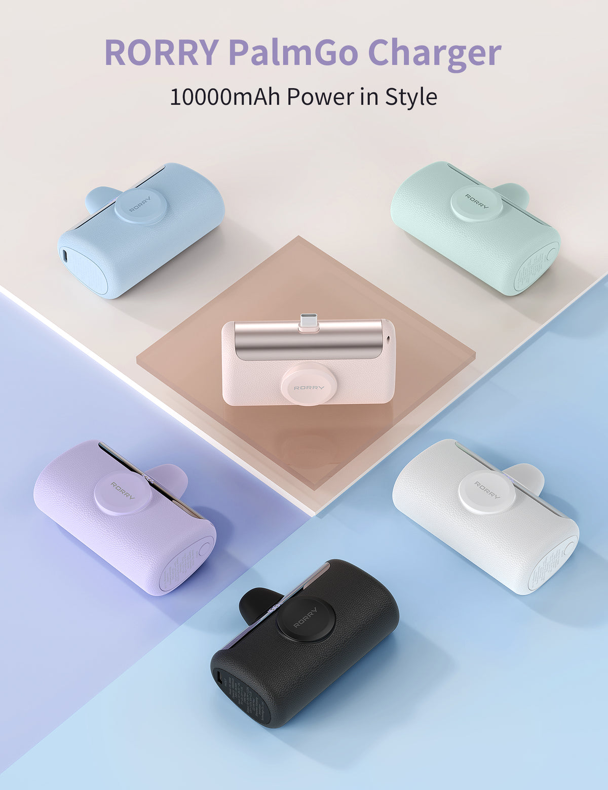 Cargador portátil USB-C RORRY PalmGo D5-10000mAh