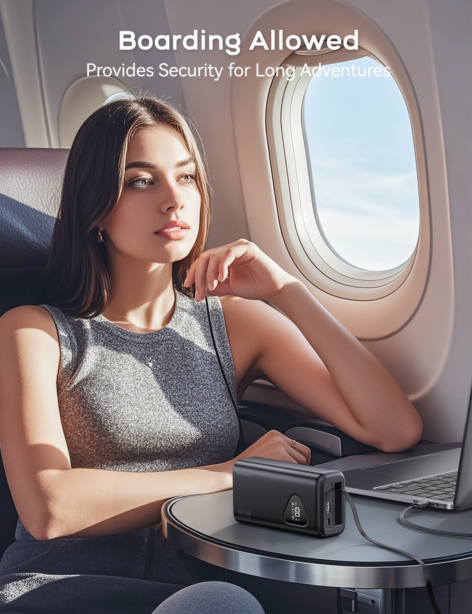 RORRY H3 25000mAh Laptop Power Bank 65W