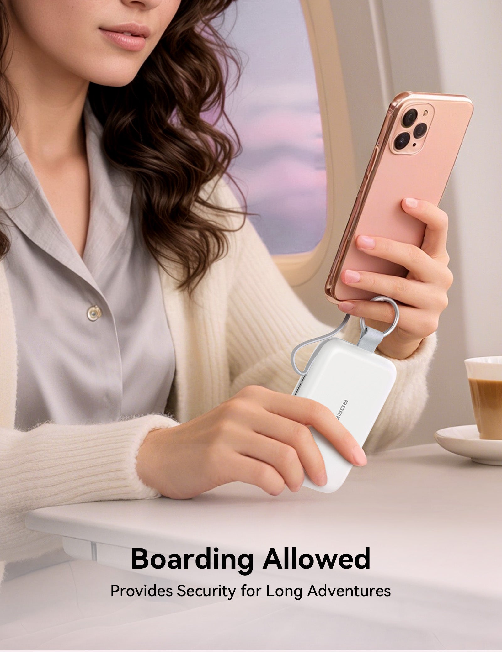 RORRY T1-10000mAh Portable Charger Keychain Power Bank 30W