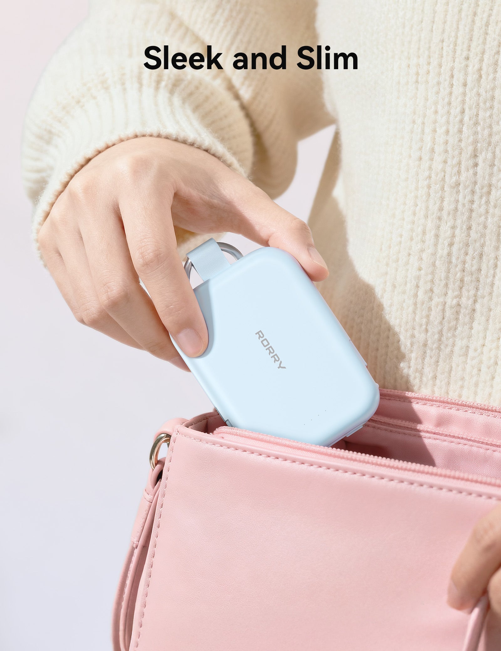 RORRY T1-5000mAh Portable Charger Keychain Power Bank