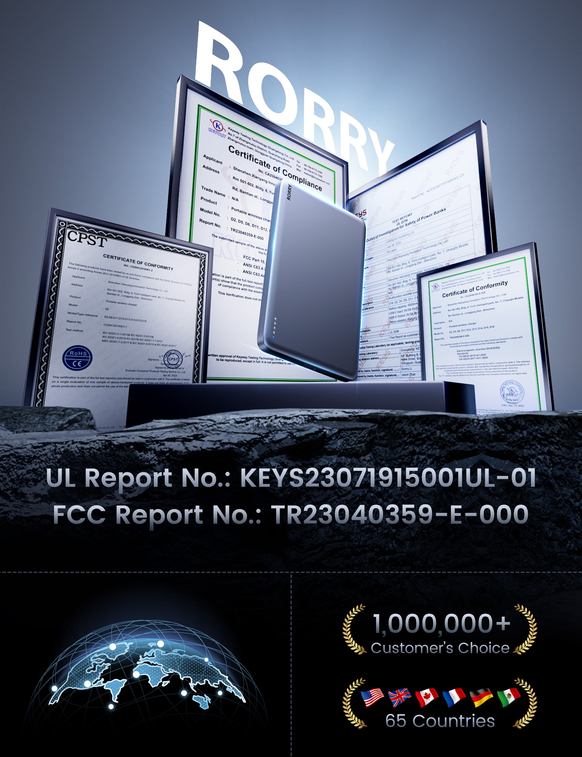 RORRY D14 Magsafe Power Bank(5K,Slim)