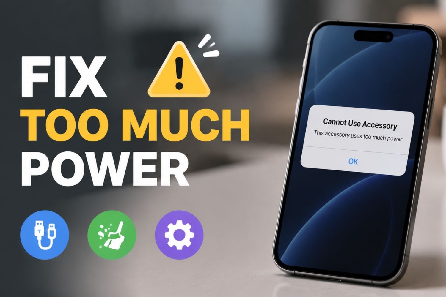How to Fix "This Accessory Uses Too Much Power"?