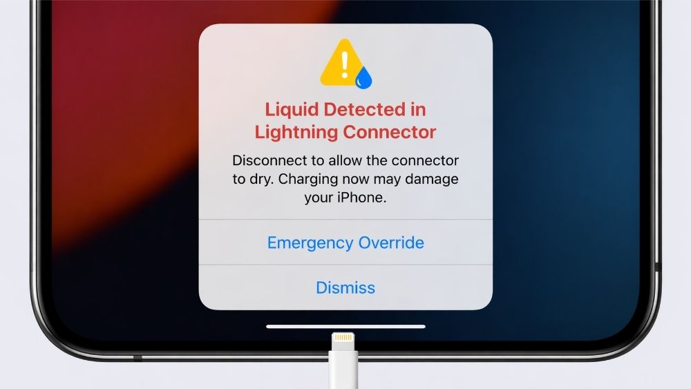 iPhone Liquid Detected in Lightning Connector