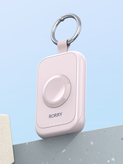 RORRY D2-2500mAh Mini Apple Watch Charger, Pink