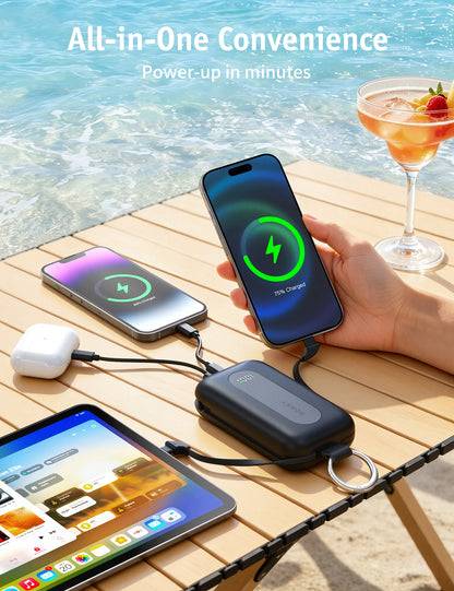 RORRY CharmGo T1-20000mAh Portable Charger Keychain Power Bank 30W