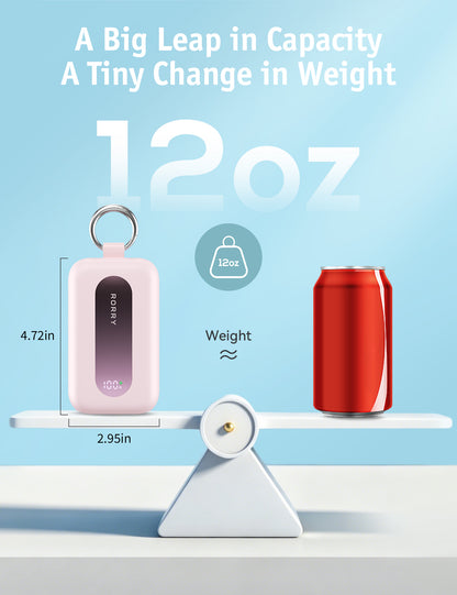 RORRY CharmGo T1-20000mAh Portable Charger Keychain Power Bank 30W