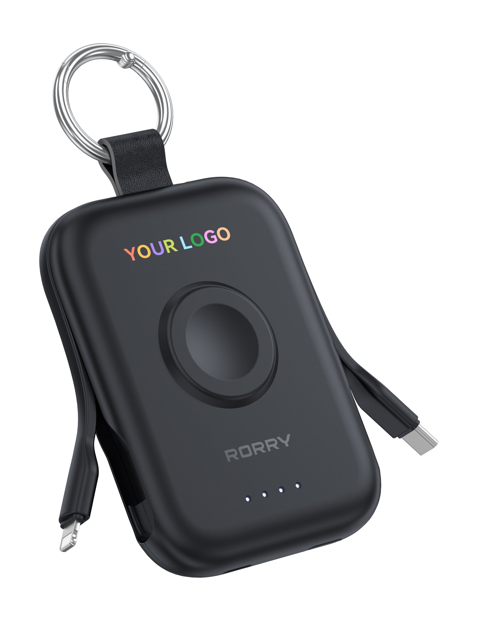 Custom Logo RORRY CharmGo D2 Keychain Power Bank (5,000mAh) - Bulk
