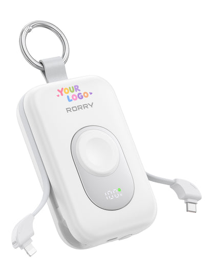 RORRY CharmGo D2-20000mAh Tragbarer Akku mit Schlüsselanhänger und Powerbank (30W)