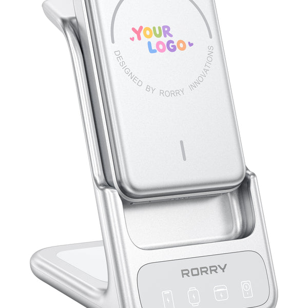 Custom Logo RORRY AuraDock® M2-10000mAh 4 in 1 Charging Station