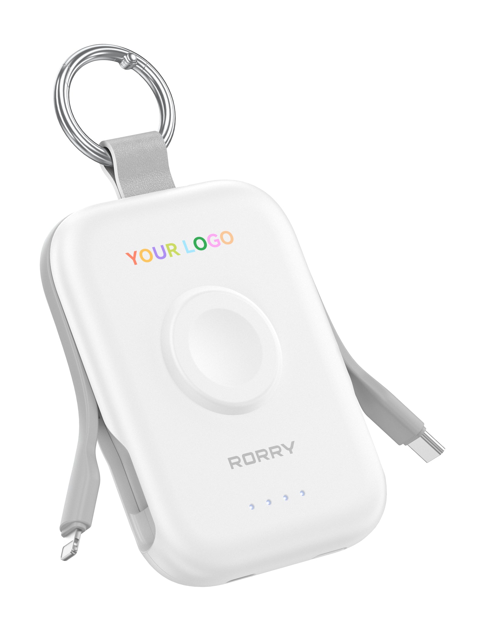 Custom Logo RORRY CharmGo D2 Keychain Power Bank (5,000mAh) - Bulk