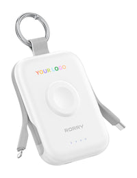 Custom Logo RORRY CharmGo D2 Keychain Power Bank (5,000mAh) - Bulk