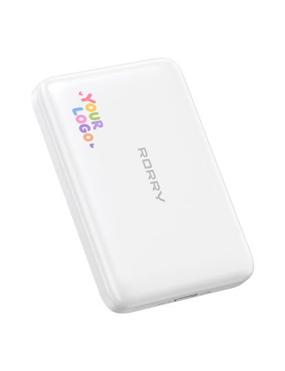 Power Bank MagSafe RORRY P2 de 5000 mAh con logotipo personalizado