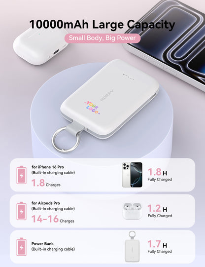 RORRY CharmGo T1-10000mAh Chargeur portable porte-clés batterie externe 30W