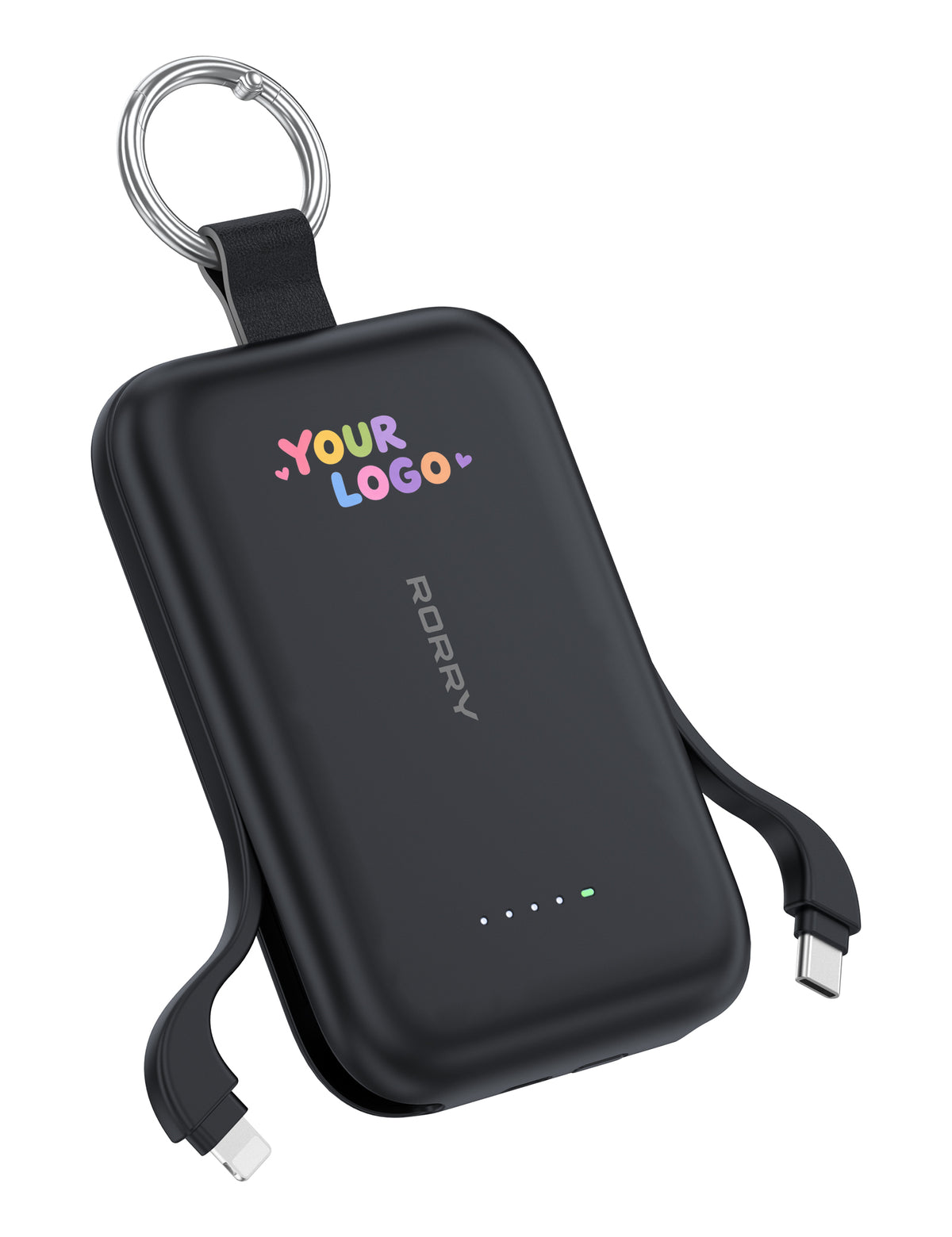 Logo personalizzato RORRY CharmGo T1-10000mAh Caricabatterie portatile portachiavi Power Bank 30W