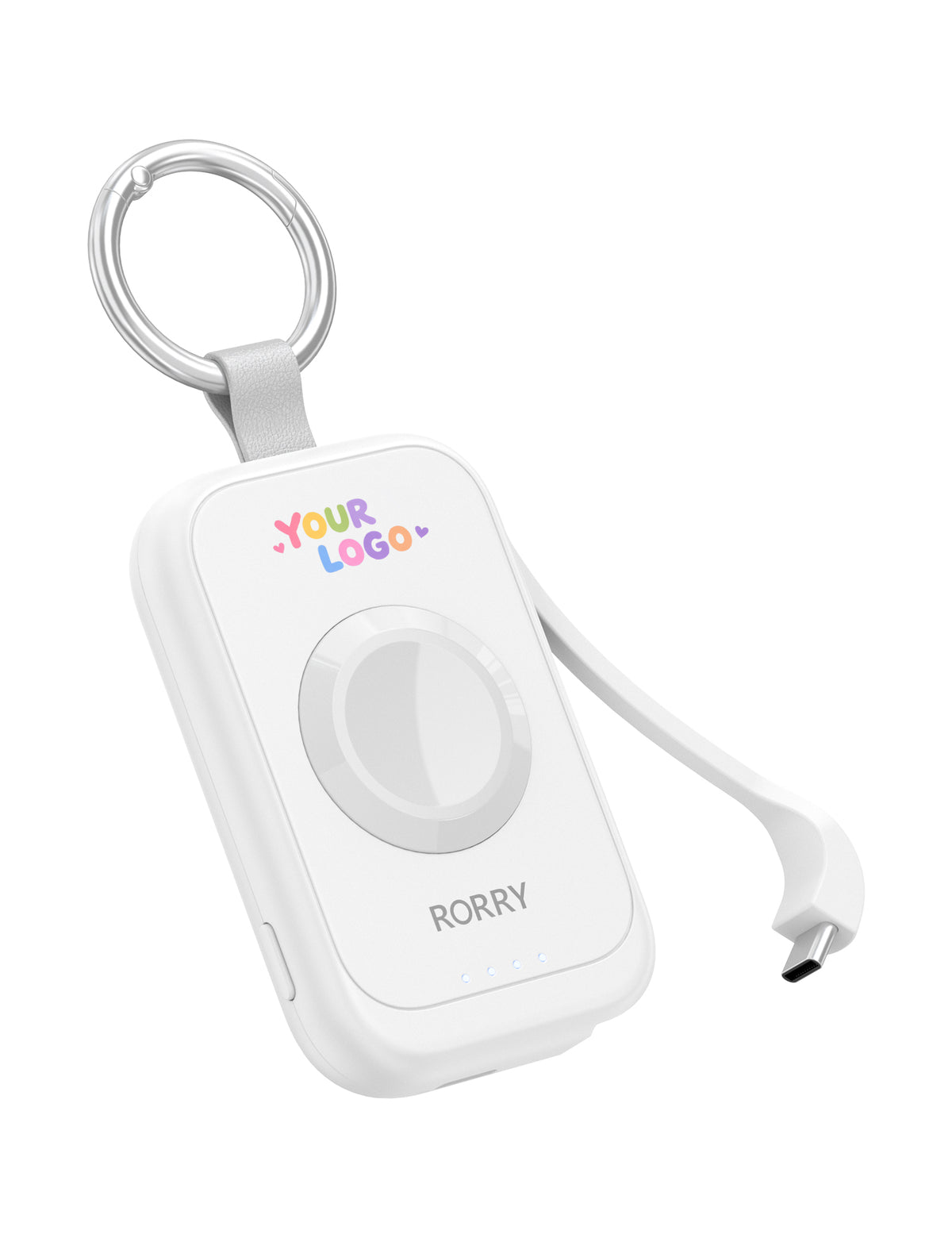 Llavero cargador portátil Power Bank RORRY D2-2500mAh con logotipo personalizado