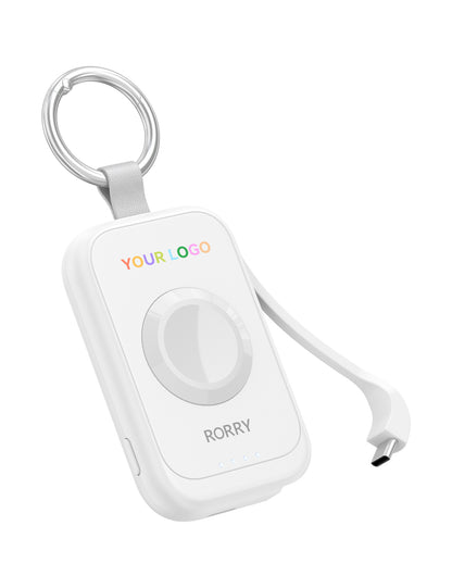Custom Logo RORRY D2-2500mAh Portable Charger Keychain Power Bank