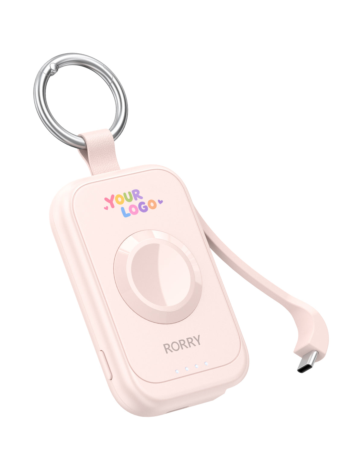 Llavero cargador portátil Power Bank RORRY D2-2500mAh con logotipo personalizado