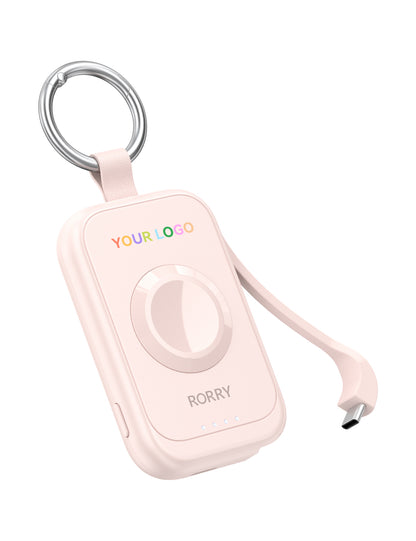 Custom Logo RORRY D2-2500mAh Portable Charger Keychain Power Bank