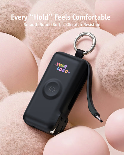 Chargeur portable RORRY Flow CB4 avec logo personnalisé, câble et adaptateur secteur inclus, 40 W (10 000 mAh) -Vente en gros