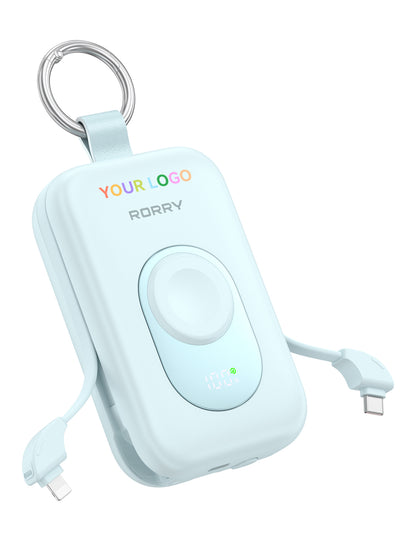 Custom Logo RORRY CharmGo D2-20000mAh Portable Charger Keychain Power Bank 30W