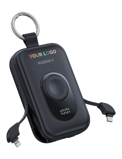 Custom Logo RORRY CharmGo D2-20000mAh Portable Charger Keychain Power Bank 30W