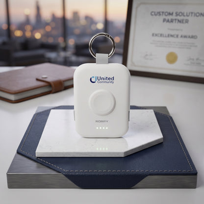 Chargeur portable RORRY CharmGo D2-5000mAh (100 pièces, logo personnalisé) 