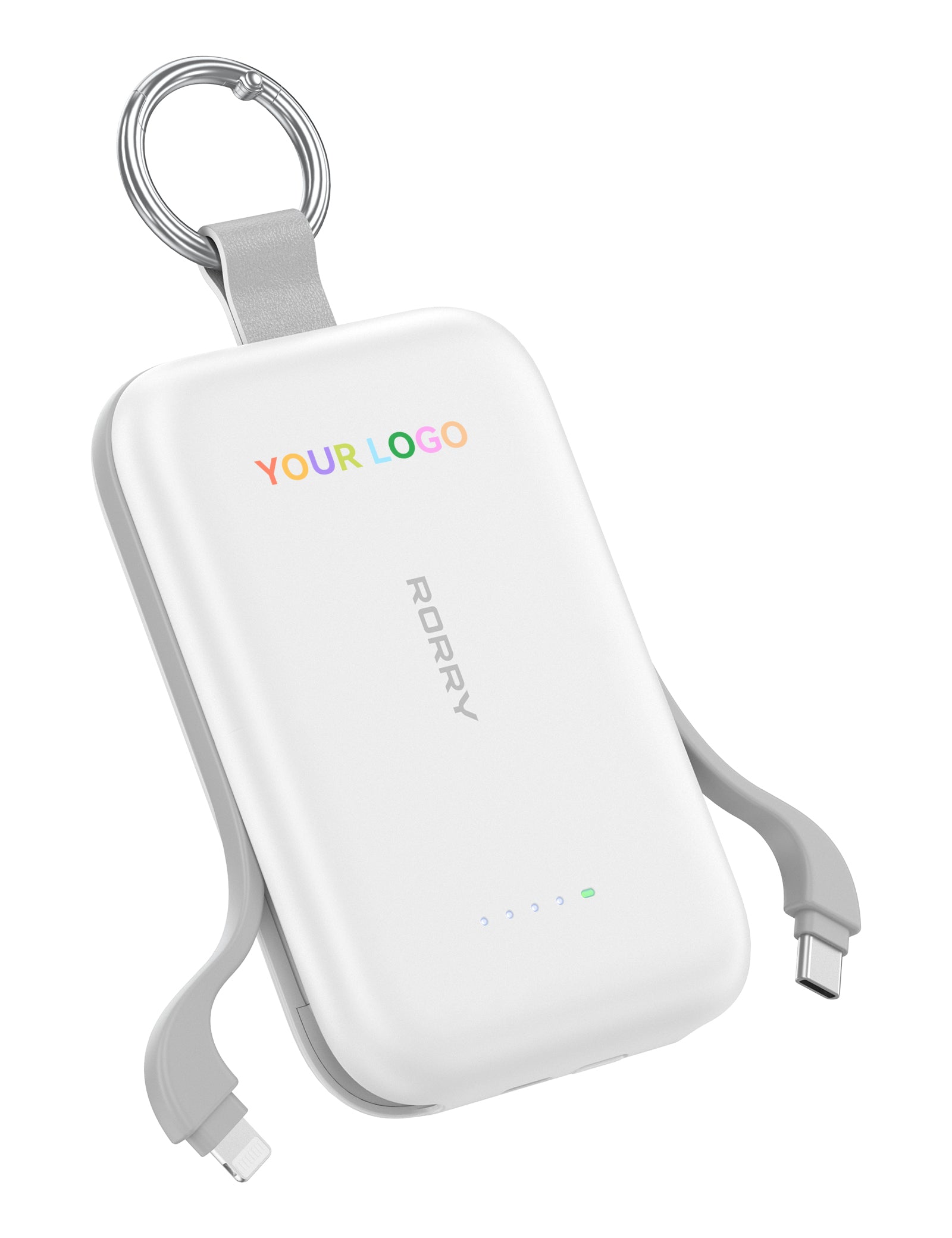 Custom Logo RORRY CharmGo T1-10000mAh Portable Charger Keychain Power Bank 30W