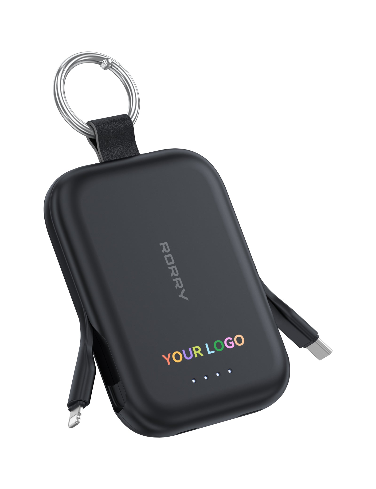 Custom Logo RORRY CharmGo T1-5000mAh Portable Charger Keychain Power Bank