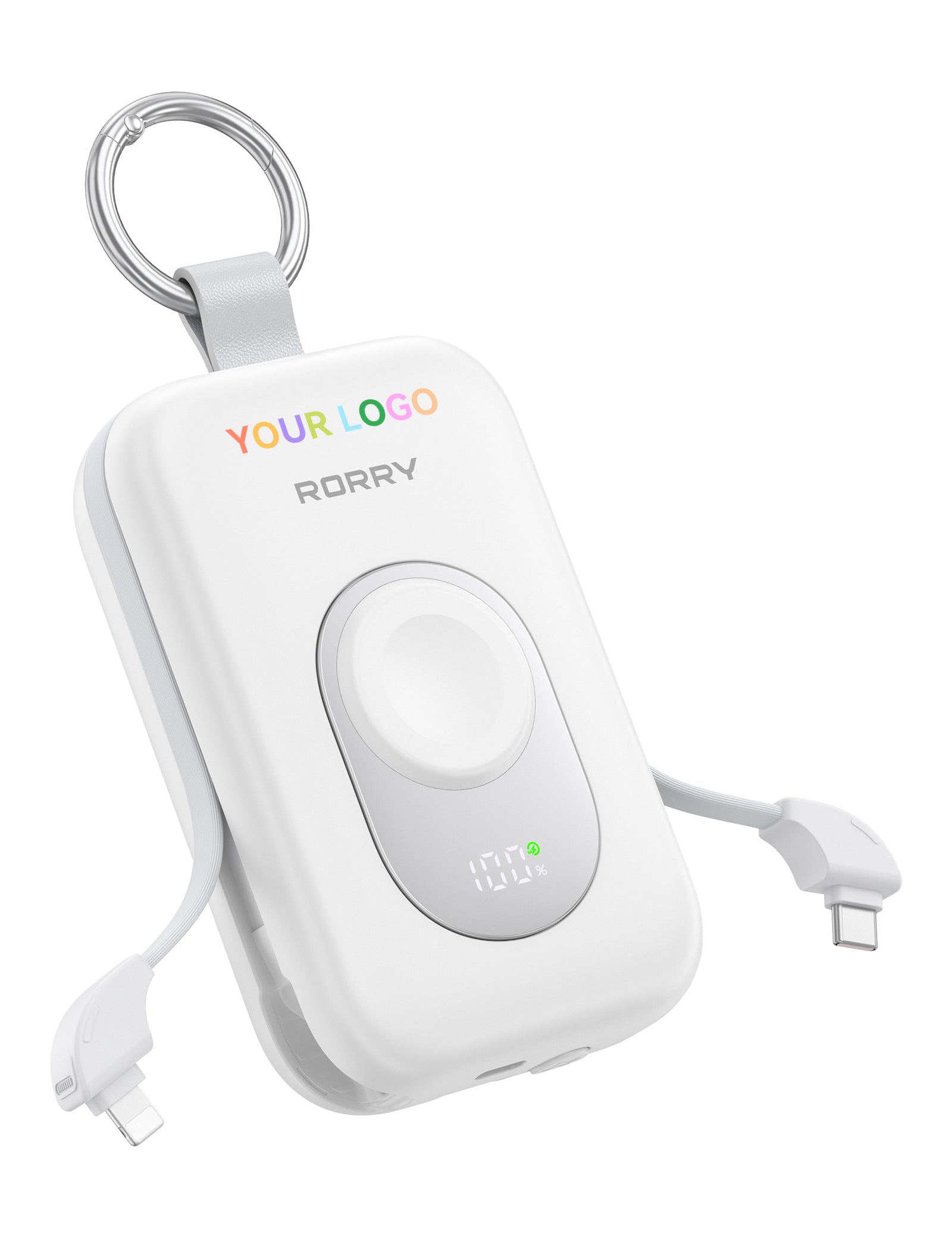Custom Logo RORRY CharmGo D2-20000mAh Portable Charger Keychain Power Bank 30W
