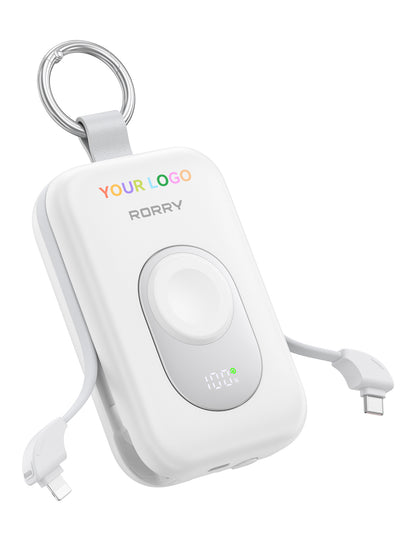 Custom Logo RORRY CharmGo D2-20000mAh Portable Charger Keychain Power Bank 30W